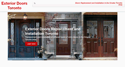 Desktop Screenshot of exteriordoors-toronto.com