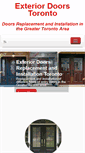 Mobile Screenshot of exteriordoors-toronto.com